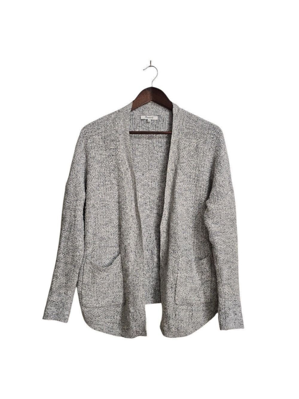 Madewell Skipper Cardigan Sweater In Marled Canvas Sz S